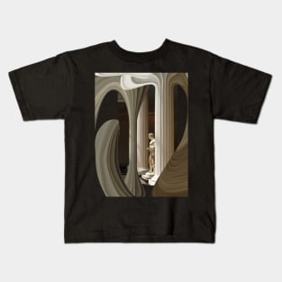 Appropriation Greek Statue and Columns Kids T-Shirt